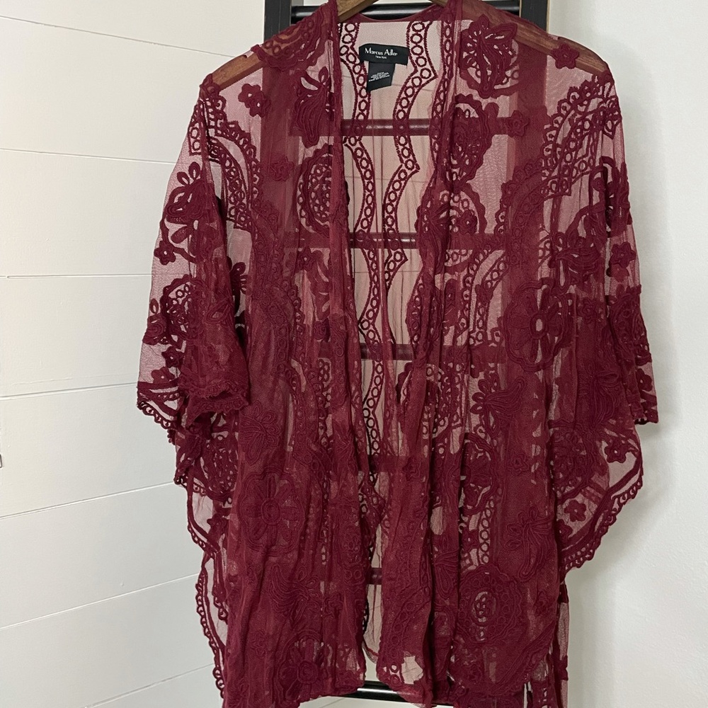 Maroon Marcus Adler Cardigan